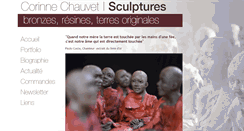 Desktop Screenshot of corinne-chauvet-sculpteur.fr